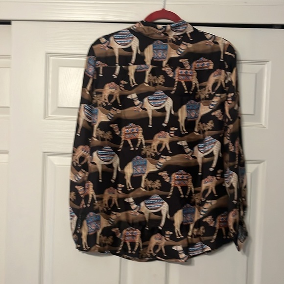 Neo Bakara Camel Print Top - Picture 6 of 7